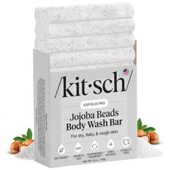 Kitsch barra exfoliante jojoba: grano suave para exfoliar y revitalizar la piel.