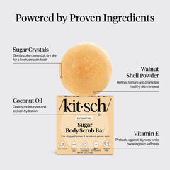 Kitsch barra exfoliante ideal para pre-afeitado para un afeitado suave.
