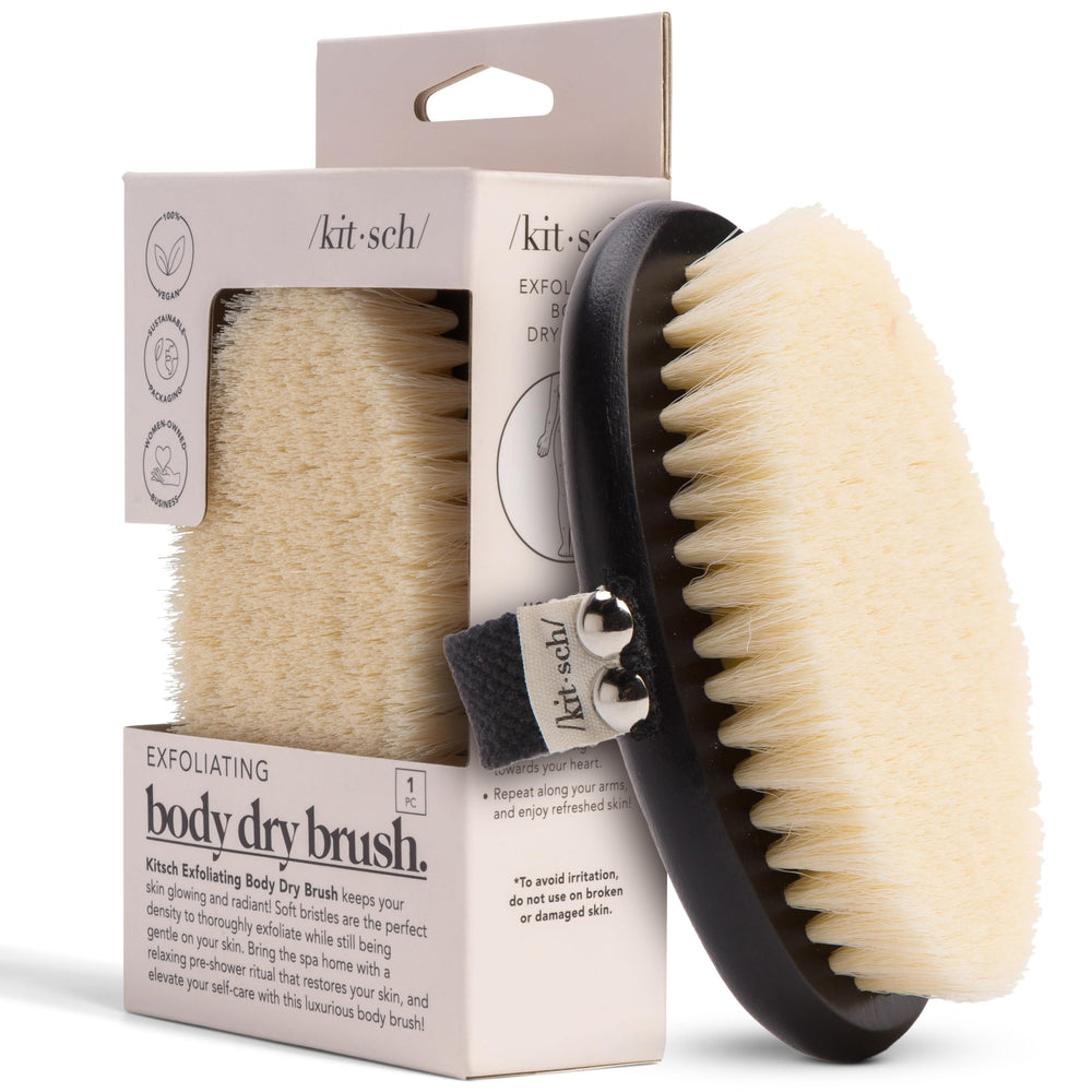Kitsch cepillo corporal con cerdas suaves para exfoliar sin irritación