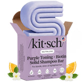 Kitsch champú en barra tono purpura para rubios y teñidos realza color frío