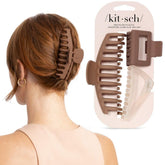 Kitsch clip grande para cabello grueso con agarre estable durante todo el día.