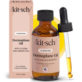 Kitsch aceite dermaplane con jojoba y argán para piel suave tras la depilación.