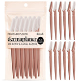 Kitsch Dermaplane Razor terracotta packaging emphasizes eco-friendly design and portability.