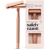Kitsch double-edge safety razor with metal handle for a smooth shave