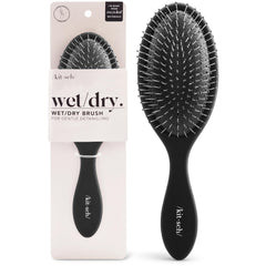 Kitsch Flexi Black brush with non-slip handle for easy detangling on wet hair.