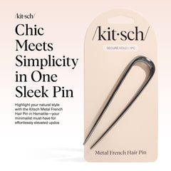 Kitsch french hair pin bun-updo demonstrates secure hold for elegant hairstyles.