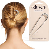 Kitsch French hair pin securing buns and twists for all-day hold.