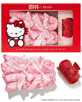 Kitsch Hello Kitty XL satin heatless curling rod enables gentle, damage-free waves.
