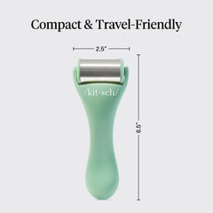 Kitsch Ice Roller along the jawline delivers refreshing, cooling sensation