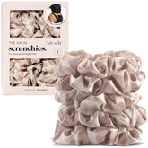 Kitsch leopard-print satin scrunchies for women with a soft, snag-free hold.