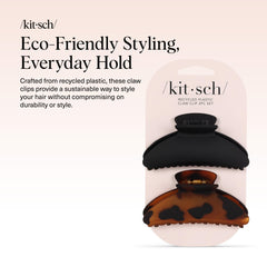 Pinzas Kitsch en tono tort para peinados elegantes y cabello grueso.