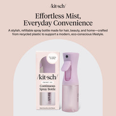Kitsch recycled 150ml spray bottle, lightweight and travel-ready for on-the-go use.