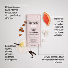 Kitsch Reparación Argán: textura ligera para cabello sin peso.