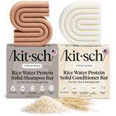 Kitsch Rice Water Shampoo Bar exterior with eco-friendly packaging for a zero-waste routine.