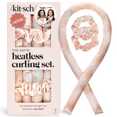 Kitsch satin heatless curler set for overnight curls without heat