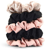 Kitsch satin scrunchies in assorted colors with no-crease design for daily wear