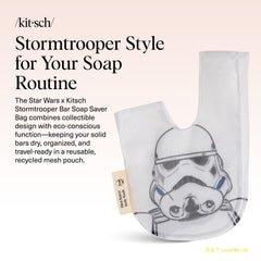 Kitsch Star Wars: bolsa de jabón de malla reciclada, uso diario.
