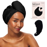 Kitsch toalla de microfibra para cabello de mujer, secado rápido y suave.