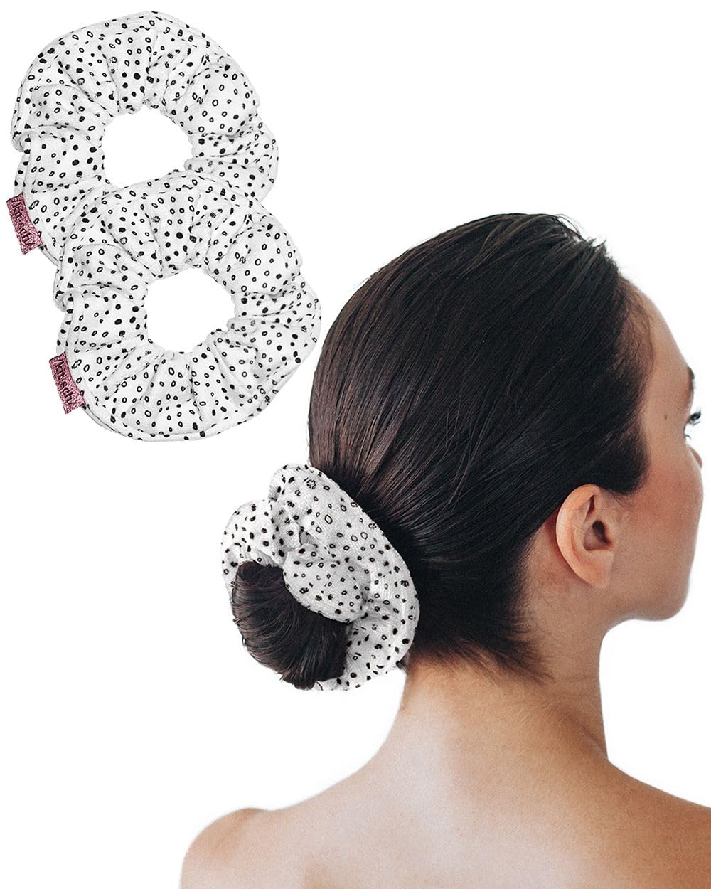 Kitsch toalla de microfibra para cabello, diseño de puntos, absorbe rápido.