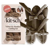 Kitsch Velvet XL heatless curl rod for overnight waves.