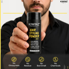 Kiwinz powder non-sticky formula detail close-up