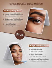 klarh travel makeup mirror portable folding design fits in a bag