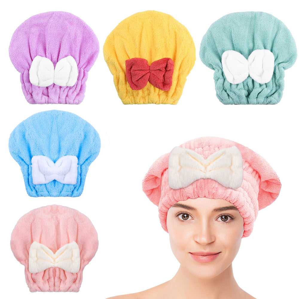 Gorro de microfibra Kldnkig para secado rápido del cabello con lazo.
