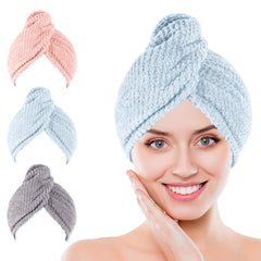 Kldnkig toalla microfibra para cabello, secado rápido y suave para mujer