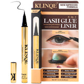 KLINQE Black Eyeliner Glue Pen for precise lash application and secure adhesion.