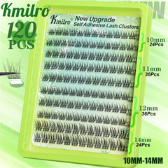 Kmilro lash clusters 11mm provide customizable fullness for balanced eye definition.