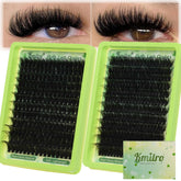 Kmilro lashes clusters 180D-240D dramatic volume for a bold wispy look