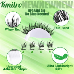 Kmilro application tray shows easy press-on method for quick styling.