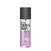 KMS Thermashape spray bottle front view, promoting faster blow-drying and sleek results