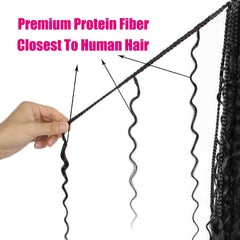 knovotch boho crochet braids 18in soft curls with natural texture