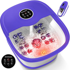 KNQZE collapsible foot spa with remote for easy storage and use.