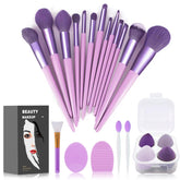 Koccido 22-piece makeup brushes set with soft bristles for smooth blending.