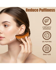 Kojeva ergonomic curved design follows facial contours for even pressure.