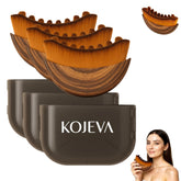 Kojeva Lymphatic Contour Face Brush with soft bristles for gentle facial drainage.