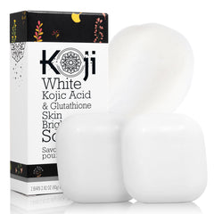 Koji White barra exfoliante facial y corporal para una limpieza suave y revitalizante.