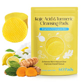 Kojic Turmeric Cleansing Pads packaging, 60-piece supply for easy daily cleansing.