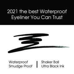 Kokie Precise Longwear Eyeliner ultra-black ink provides bold definition that lasts.