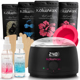 KoluaWax Premium Waxing Kit with digital wax warmer for precise at-home waxing.