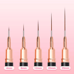 Komall 20mm nail art brush helps in broad strokes for design bases
