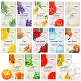 KONEUK 56-pack face mask collection for all skin types, moisture-rich.