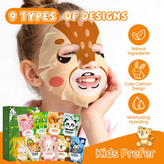 Mascarilla animal panda de KONEUK para cuidados infantiles y diversión.