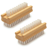 KONEX non-slip wooden two-sided brush for durable cleaning