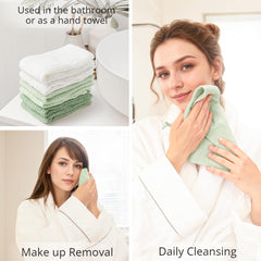 Konssy toallitas reutilizables y absorbentes para limpieza facial diaria