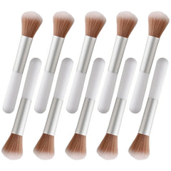 Kootinn 10-piece fluffy brush set with mushroom design for versatile makeup application