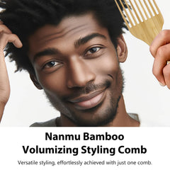 Kootinn bamboo anti-static comb close-up highlighting snag-free grooming.