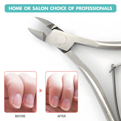 Kootinn cuticle nipper curved inner blade targets tiny areas.
